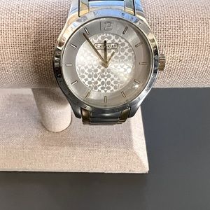 Coach Maddy Bracelet Watch Two Tone Gold/Silver-Perfect Condition!